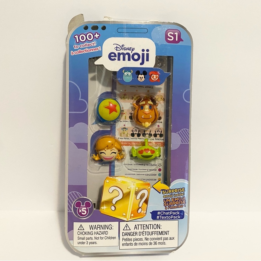 New Disney Emoji Blind Box Set Pixar Toy Story Frozen Beast Gift 2017 Toy Lot